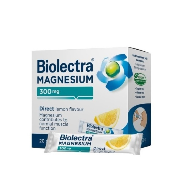 Біолектра Магнезіум Дірект з лимонним смаком 300 мг №20