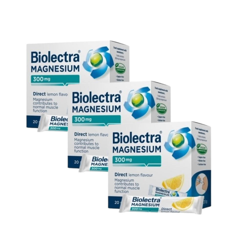 Біолектра Магнезіум Дірект з лимонним смаком 300 мг (набір 2+1)