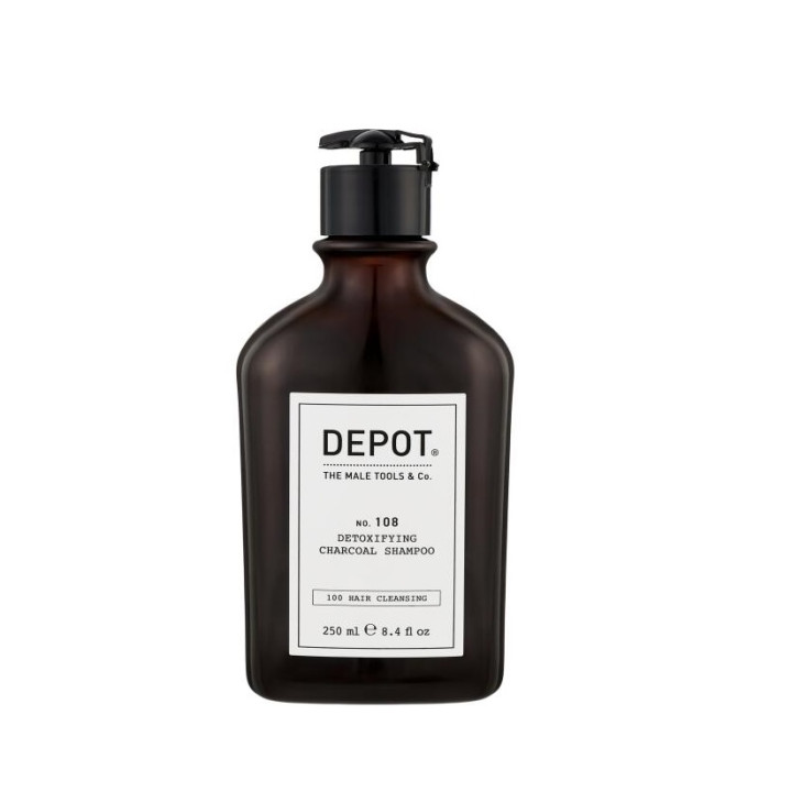 ДЕПОТ 108 Шампунь для глибокого очищення з деревним вугіллям